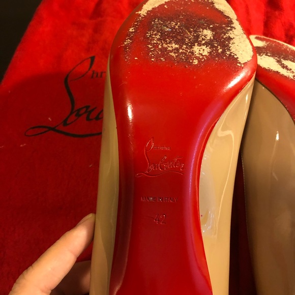 Christian Louboutins Round Toe Pump 75 mm - Picture 6 of 6